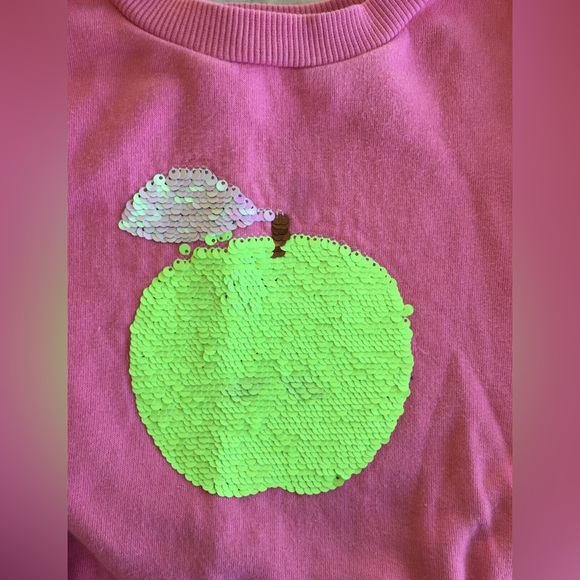 H&M Sequin Apple Sweatshirt - Picture 3 of 7